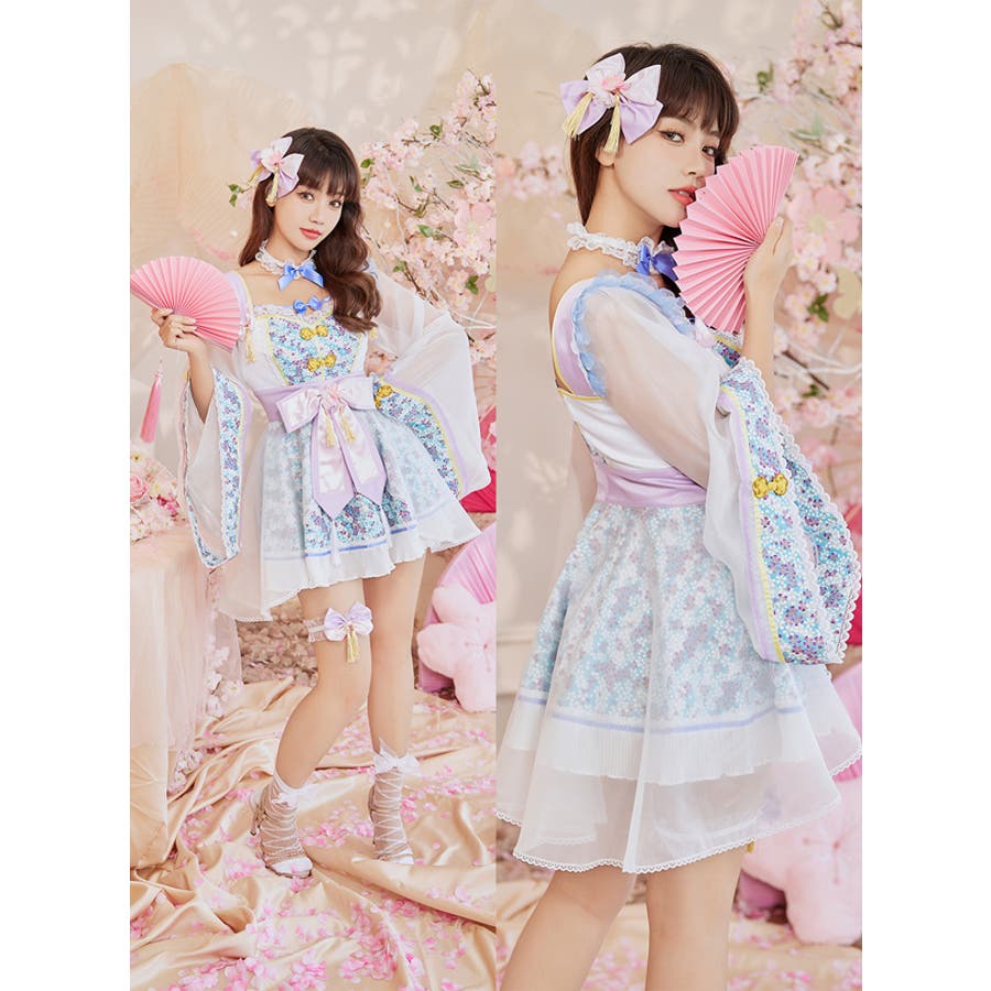 プリズムリボン桜シアードレス[品番：MYMT0000625]｜Malymoon （マリームーン  ）のレディースファッション通販｜SHOPLIST（ショップリスト）