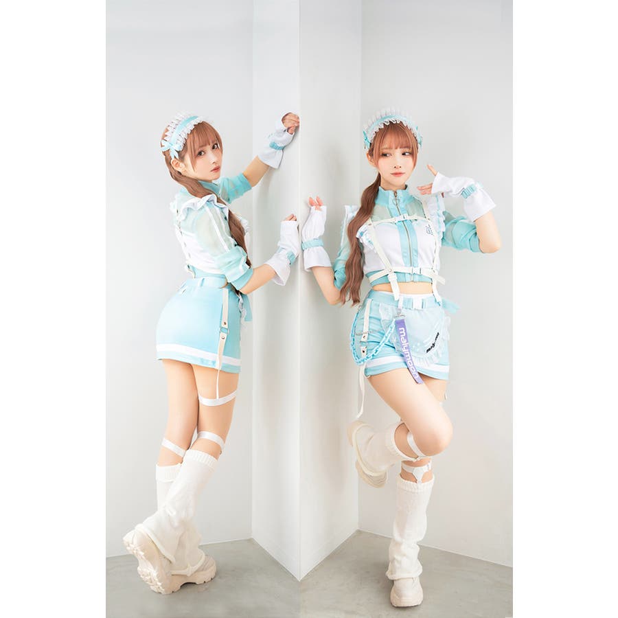 独特の素材 サインMシアーパステルジャージメイド コスプレ衣装