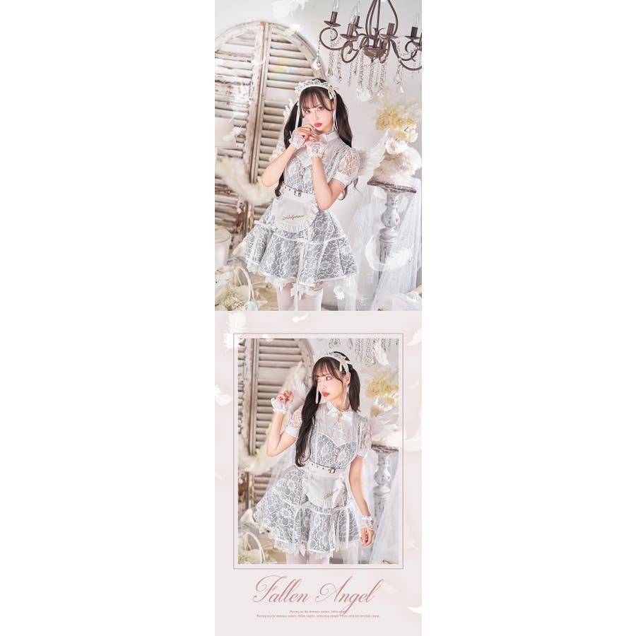 天使or堕天使 レースアレンジメントエンジェルドレス[品番