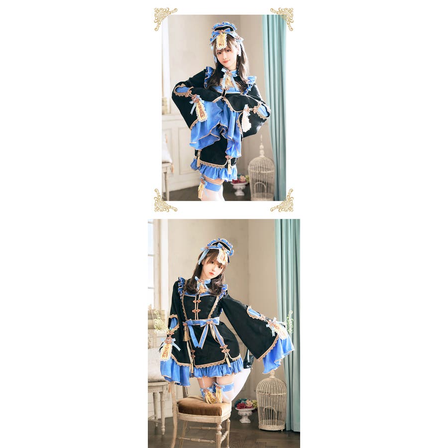 【公式完売品】ハニーリボンロリータキョンシー【Malymoon/マリームーン】 ハニーリボンロリータキョンシー[品番：MYMT0000975]｜Malymoon