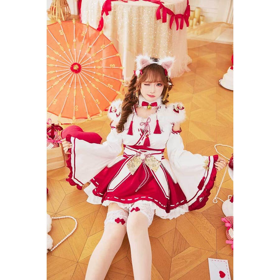 ピュアリィファー巫女キャット《オリジナルコスプレ9点セット