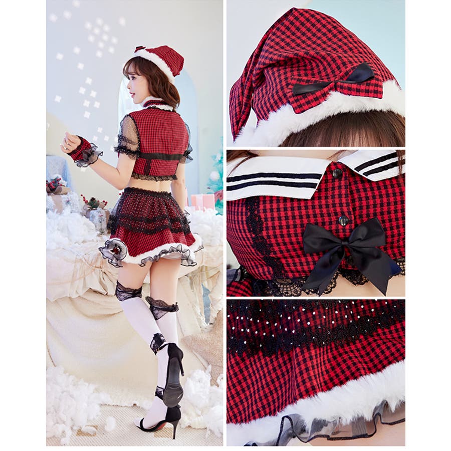 ゴシックチェック柄サンタ[品番：MYMT0000562]｜Malymoon （マリームーン  ）のレディースファッション通販｜SHOPLIST（ショップリスト）