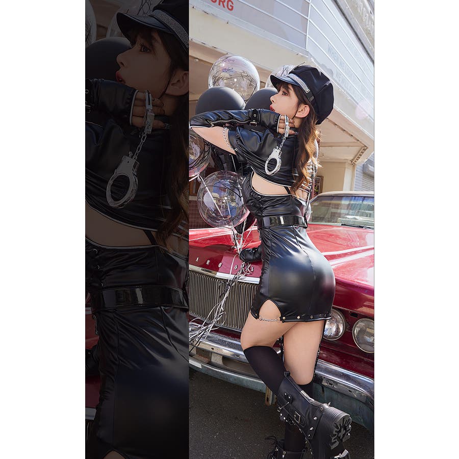 スタッズレザーボンテージキャット コスプレMalymoon マリームーン 猫耳 スタッズレザーボンテージキャット コスプレMalymoon マリー