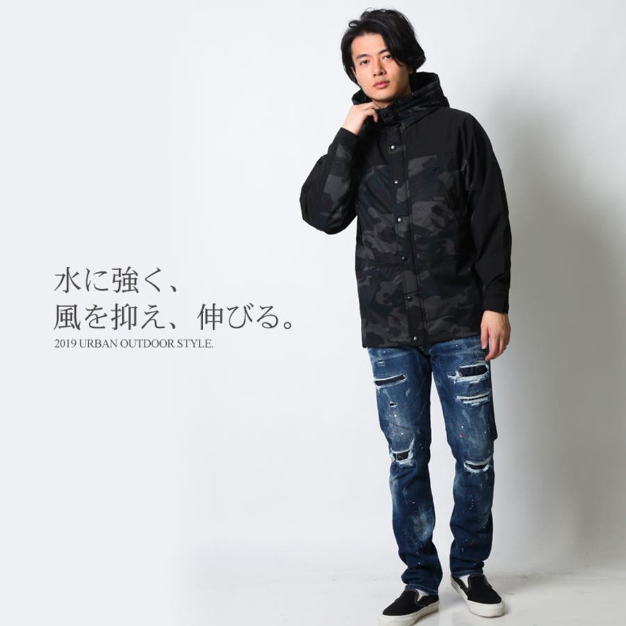 マウンテンパーカー メンズ 迷彩[品番：QA000002411]｜Maqua