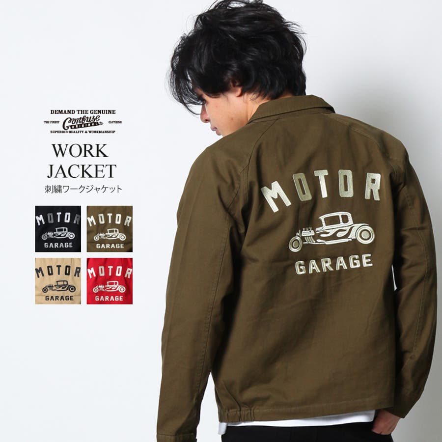 【予約受付中】 スイングトップ ワークジャケット[品番：QA000002414 刺繍 ジャケット・アウター