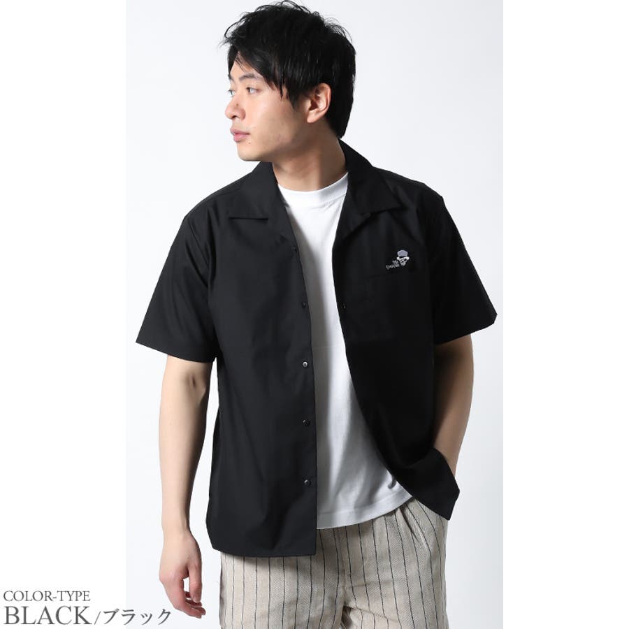 うのにもお得な情報満載！ オープンカラーシャツ ワークシャツ 開襟[品番：QA000002475 Mサイズ