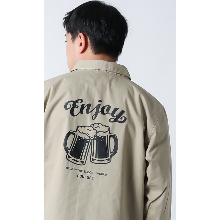 まちゃかず CONFUSE コーチジャケット メンズ ボア アウター アメカジ