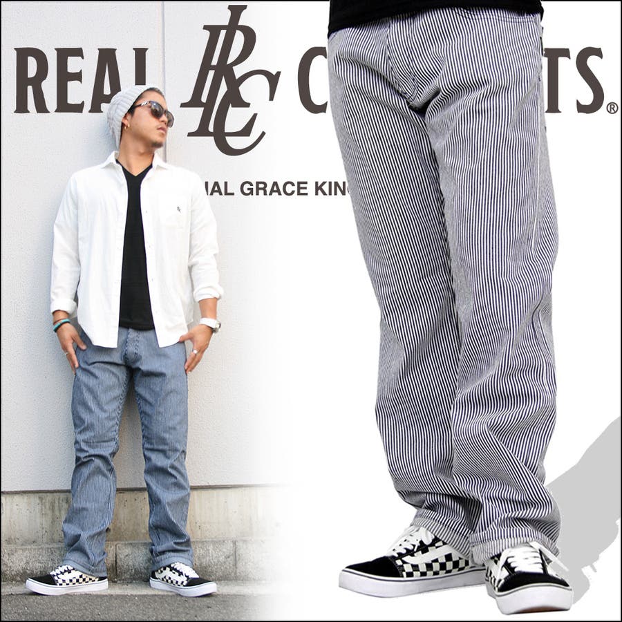 メンズ パンツ ヒッコリー ヒッコリーストライプパンツリ アル