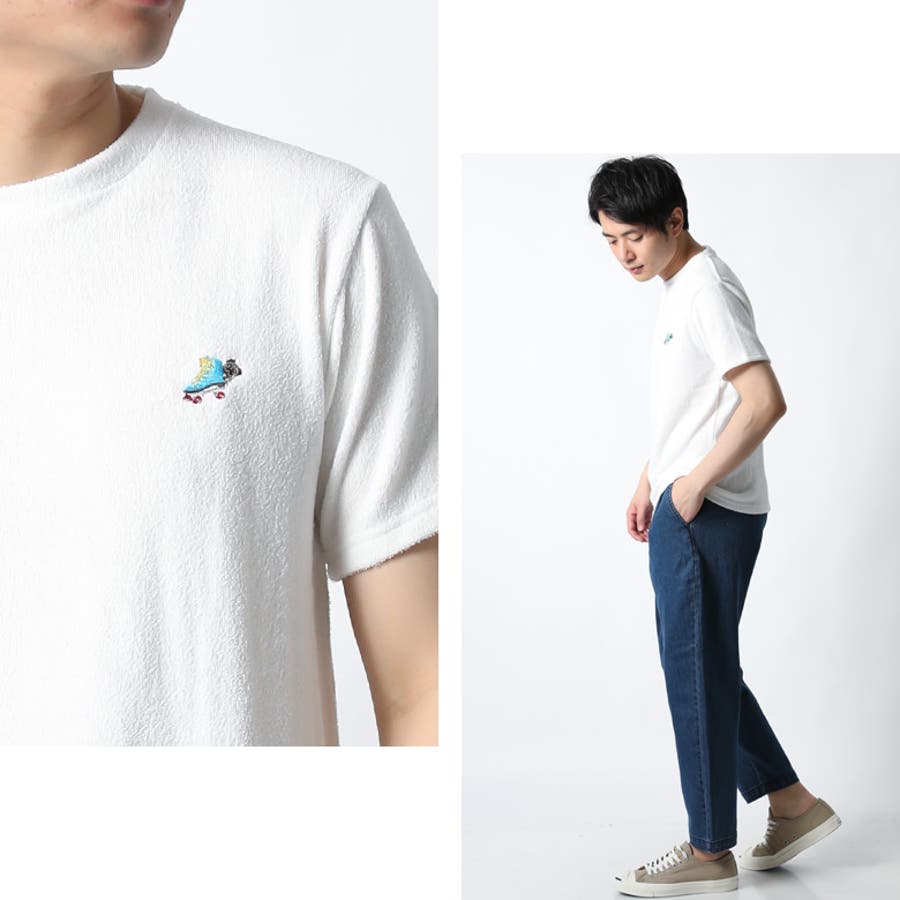パイル生地 タオル生地 Tシャツ[品番：QA000002467]｜Maqua-store