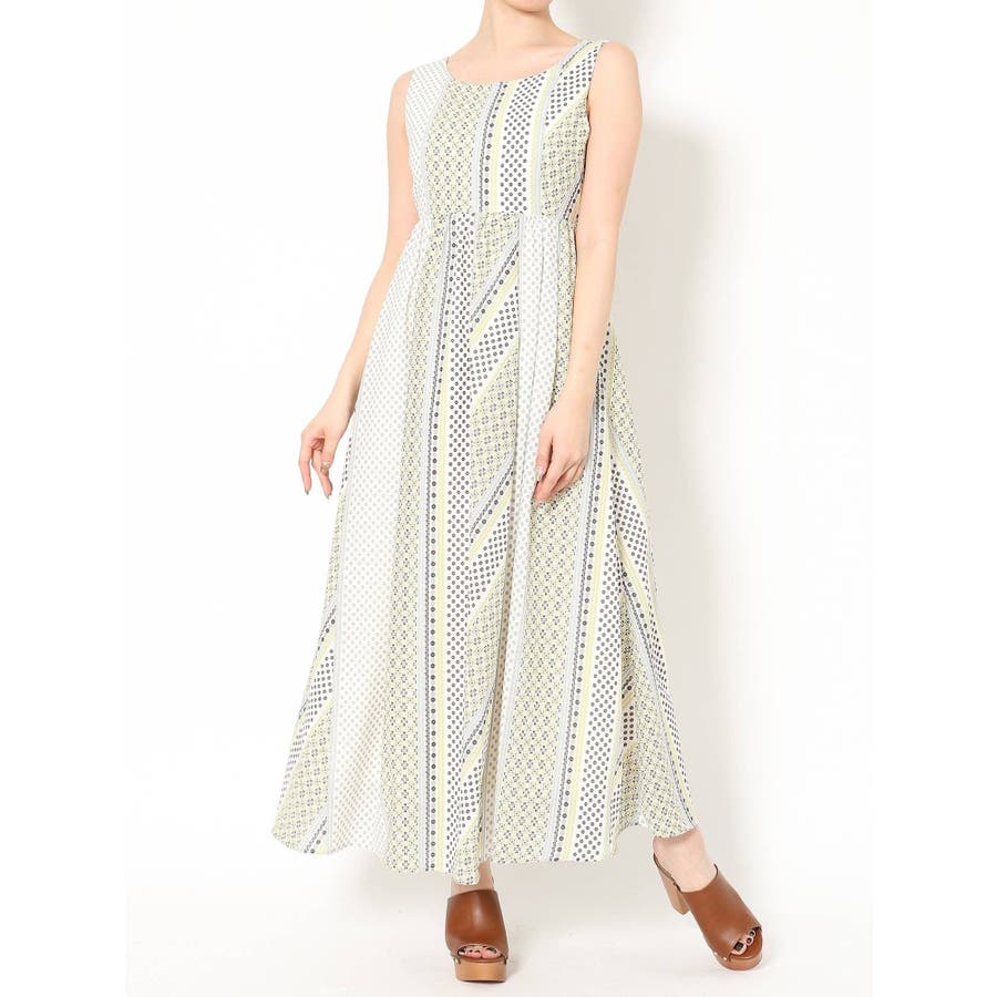 小紋柄ペイズリーマキシワンピース 品番 Mksw Mercuryduo マーキュリーデュオ のレディースファッション通販 Shoplist ショップリスト
