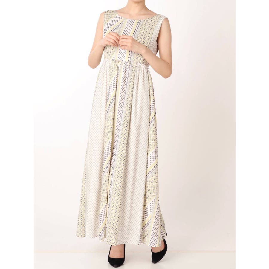 小紋柄ペイズリーマキシワンピース 品番 Mksw Mercuryduo マーキュリーデュオ のレディースファッション通販 Shoplist ショップリスト