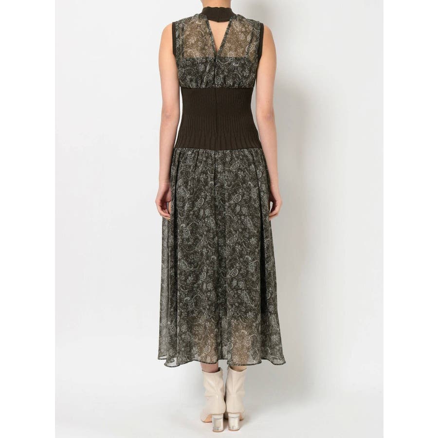 ペイズリー柄リブ切替ロングワンピース 品番 Mksw Mercuryduo マーキュリーデュオ のレディースファッション通販 Shoplist ショップリスト