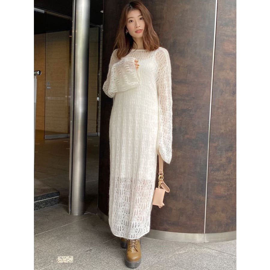 インナー付モヘヤニットワンピース 品番 Mksw Mercuryduo マーキュリーデュオ のレディースファッション通販 Shoplist ショップリスト