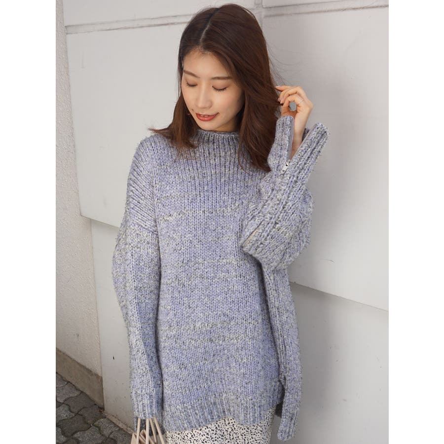 To Mixヤーンスリットジップアップ ニット 品番 Mksw Mercuryduo マーキュリーデュオ のレディースファッション通販 Shoplist ショップリスト