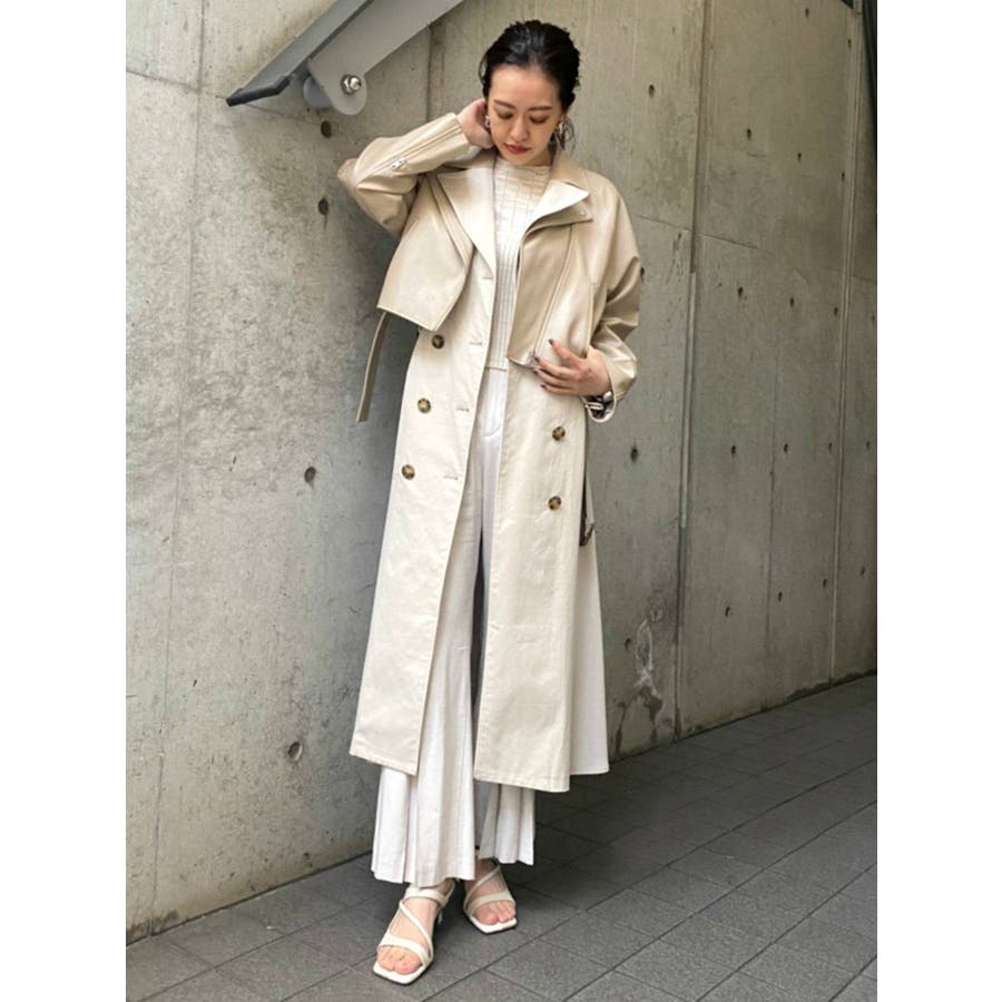 ライダースレイヤードトレンチコート 品番 Mksw Murua ムルーア のレディースファッション通販 Shoplist ショップリスト