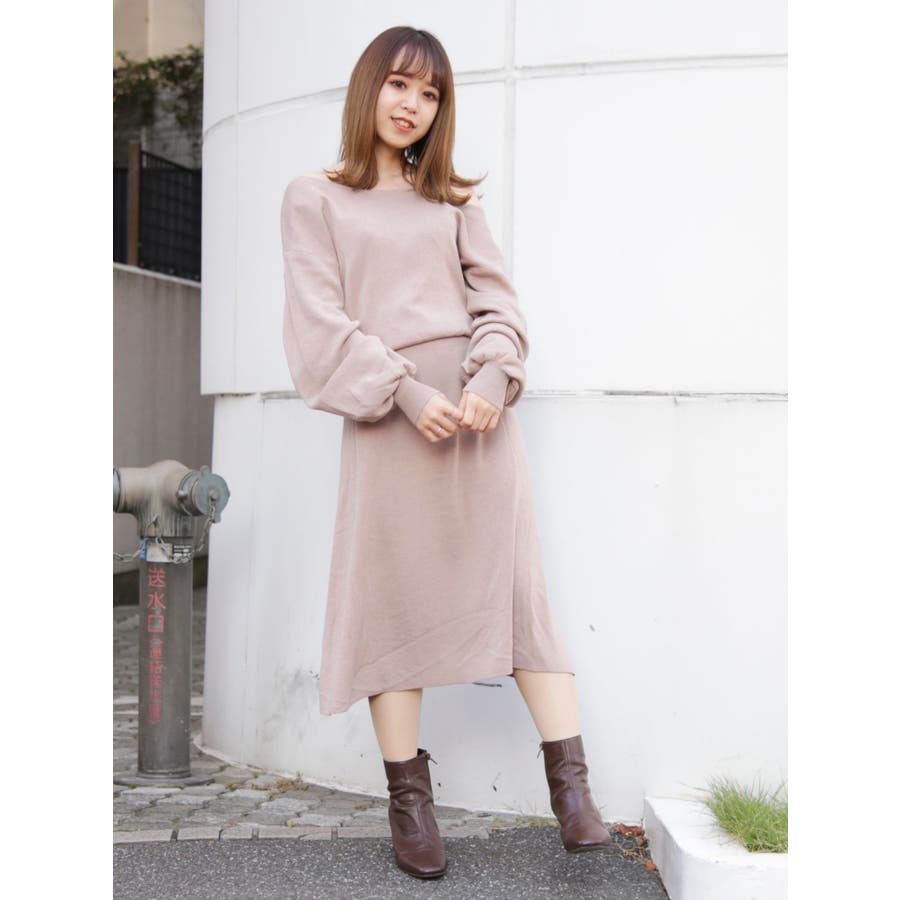 オープンショルダーニットマキシワンピース 品番 Mksw Dazzlin ダズリン のレディースファッション通販 Shoplist ショップリスト