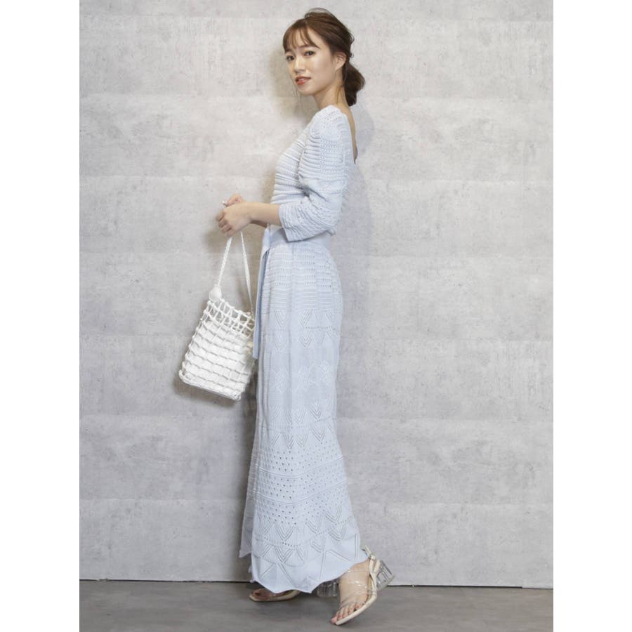 クロシェ切替マーメイドワンピース 品番 Mksw Dazzlin ダズリン のレディースファッション通販 Shoplist ショップリスト