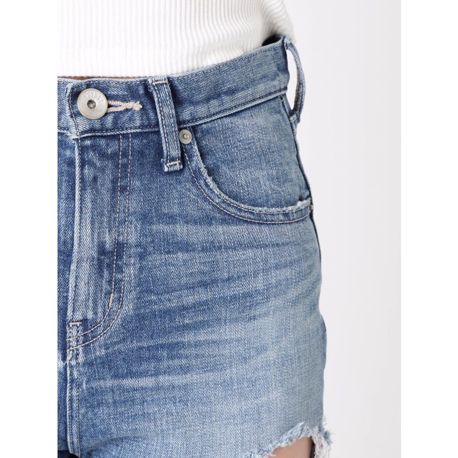 サイドダメージペグトップデニムパンツ[品番:MKSW0013823 サイドダメージペグトップデニムパンツ[品番:MKSW0013823