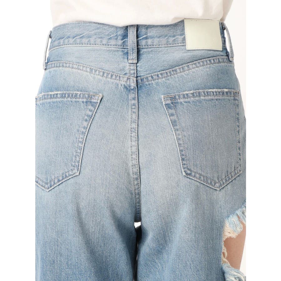 SIDE RIPPEDペグトップデニムパンツ[品番：MKSW0025196]｜GYDA