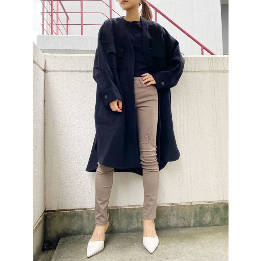 ノーカラースライバーチェスターコート 品番 Mksw Gyda ジェイダ のレディース ファッション通販 Shoplist ショップリスト ノーカラースライバーチェスターコート 品番 Mksw Gyda ジェイダ のレディース ファッション通販 Shoplist ショップリスト