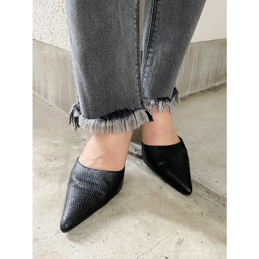 パイソンポインテッドミュール 品番 Mksw Gyda ジェイダ のレディースファッション通販 Shoplist ショップリスト