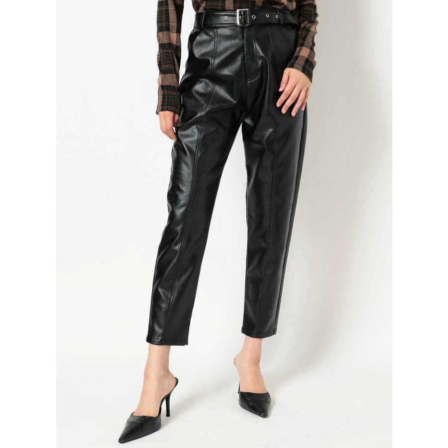 フェイクレザーテーパードパンツ｜J'aDoRe JUN ONLINE OUTLET