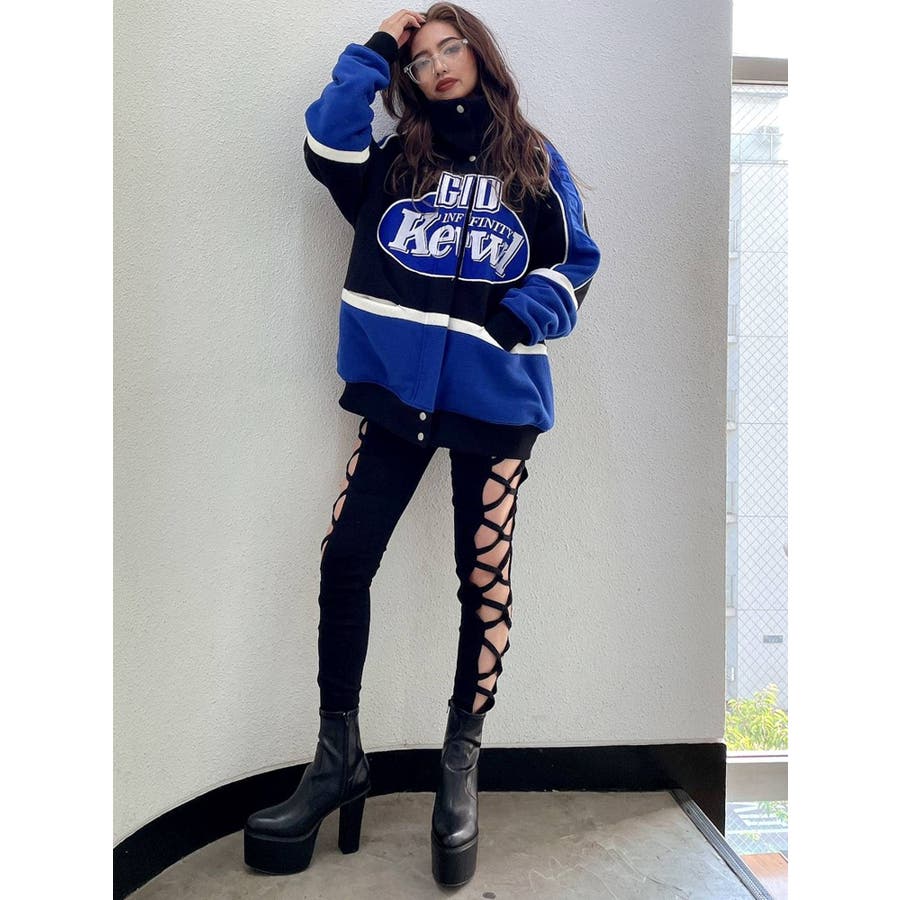 H/W SIDEデザインスキニーデニムパンツ[品番：MKSW0046439