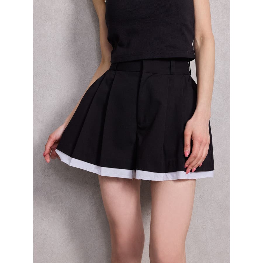 スレキデザインフレアショートパンツ[品番：MKSW0064485]｜GYDA