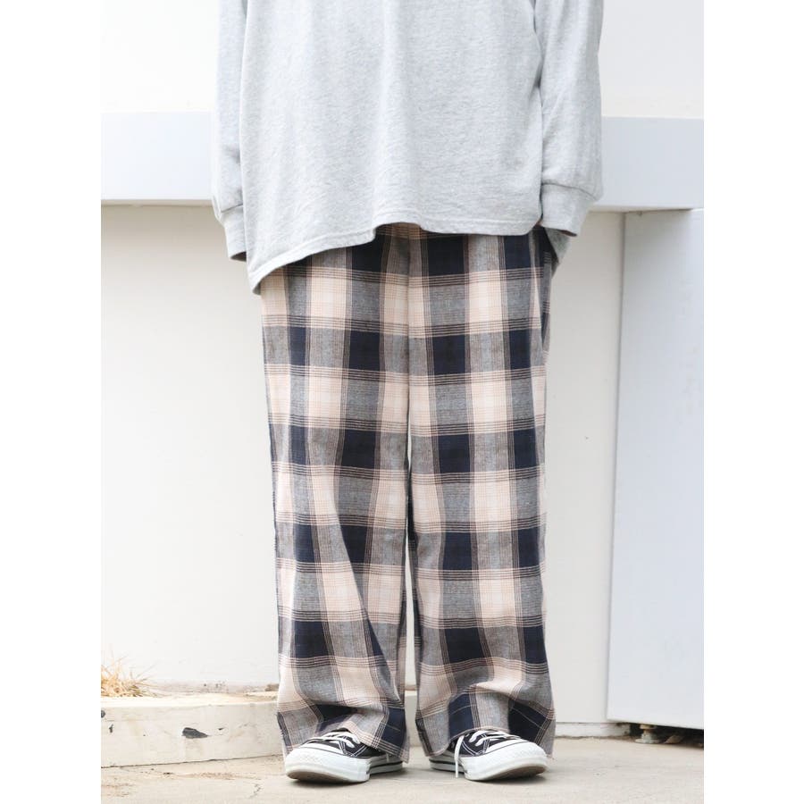 チェックワイドパンツ[品番：MKSW0015849]｜Ungrid（アン