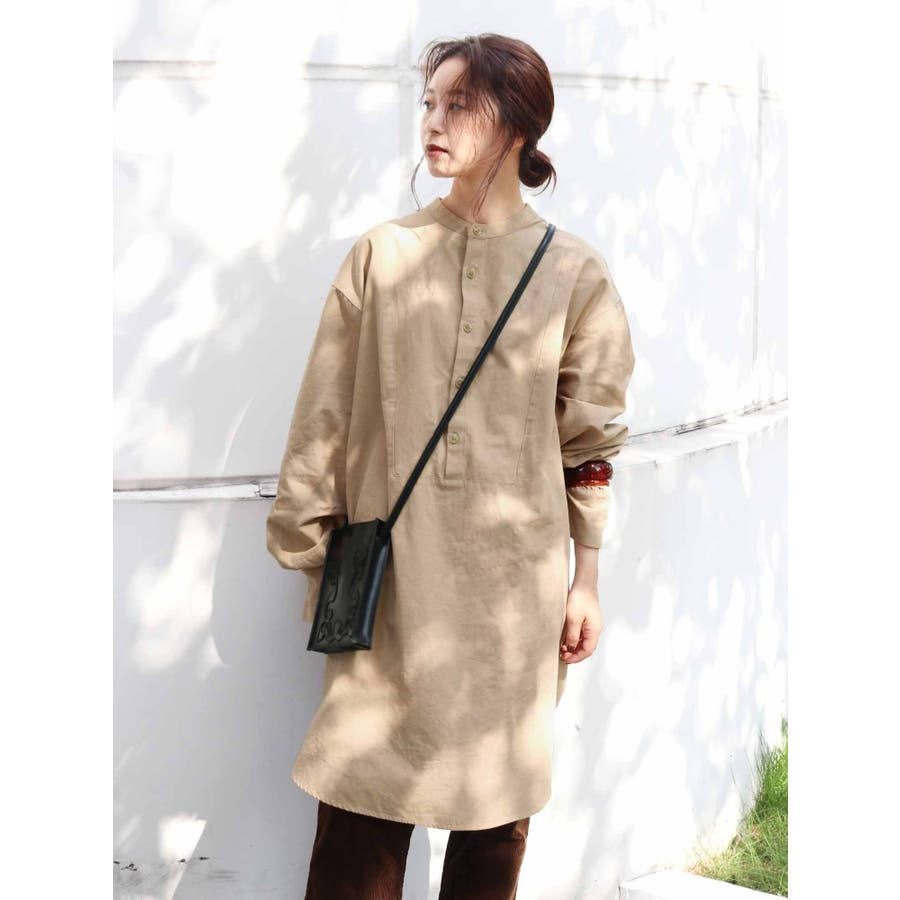 再入荷商品 ノーカラーチュニックシャツ[品番：MKSW0026303]｜Ungrid（アン トップス