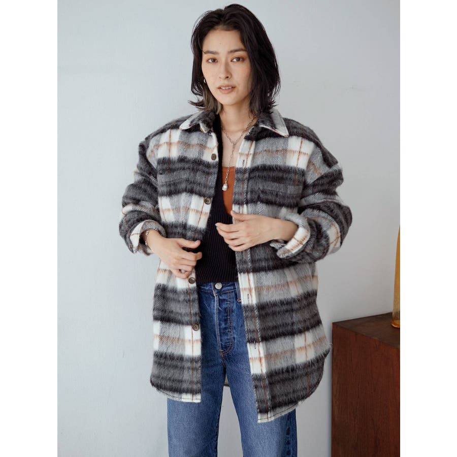 激安ショップ 食品 シャギーチェックビッグシャツ[品番：MKSW0039899]｜Ungrid トップス
