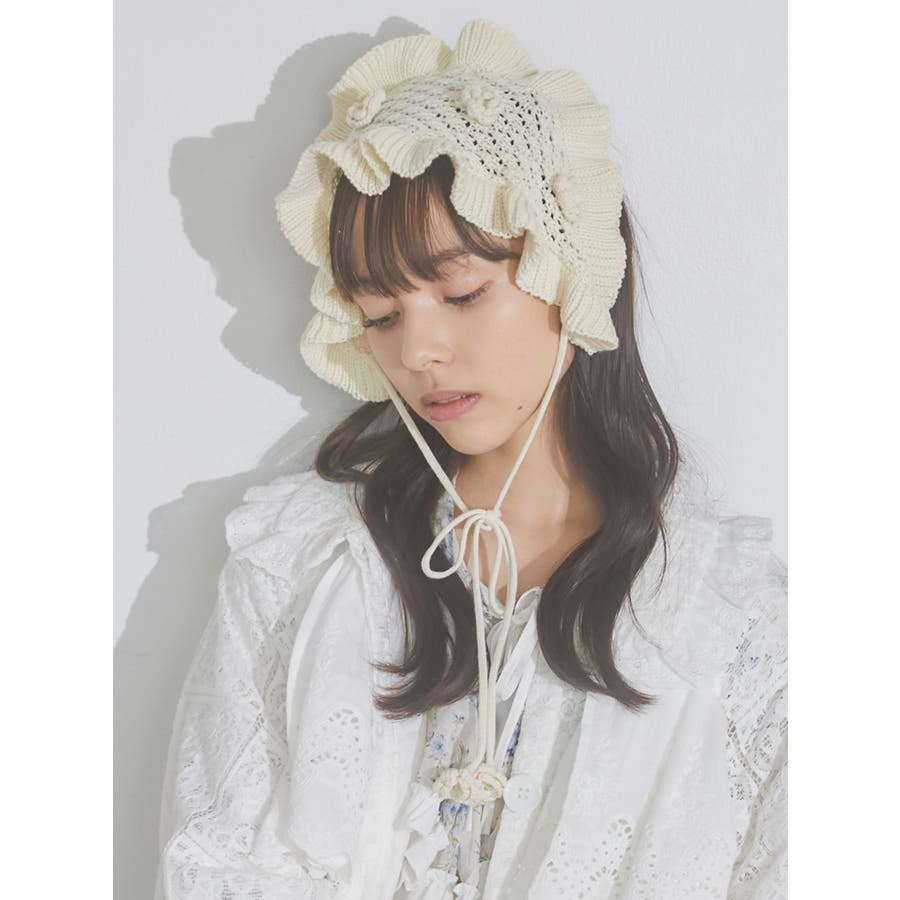 おはなニットヘッドドレス[品番：MKSW0055408]｜merry jenny