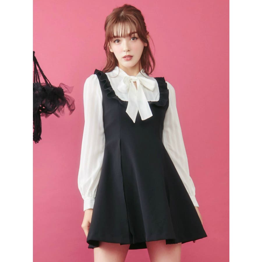 ボウタイレイヤードワンピース 品番 Mksw Eatme イートミー のレディースファッション通販 Shoplist ショップリスト