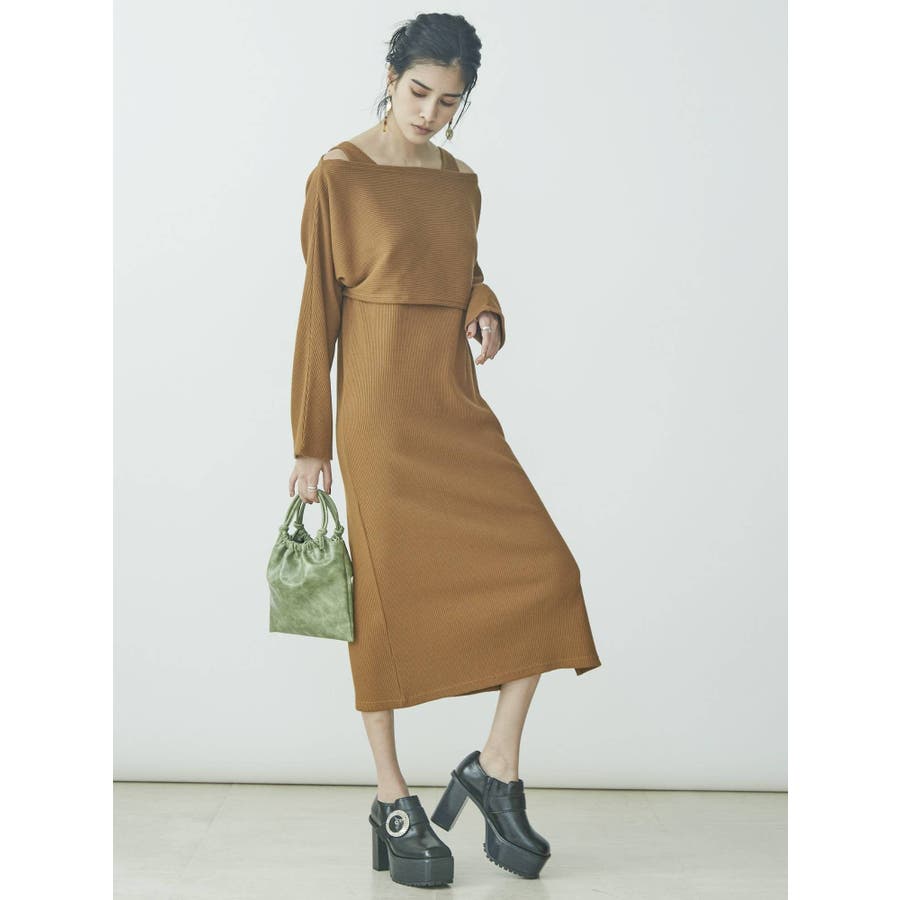 包装無料 送料無料 定価9900円 Evris レイヤードベロアワンピース 秋新作 エヴリス 柔らかい Dermazo Com