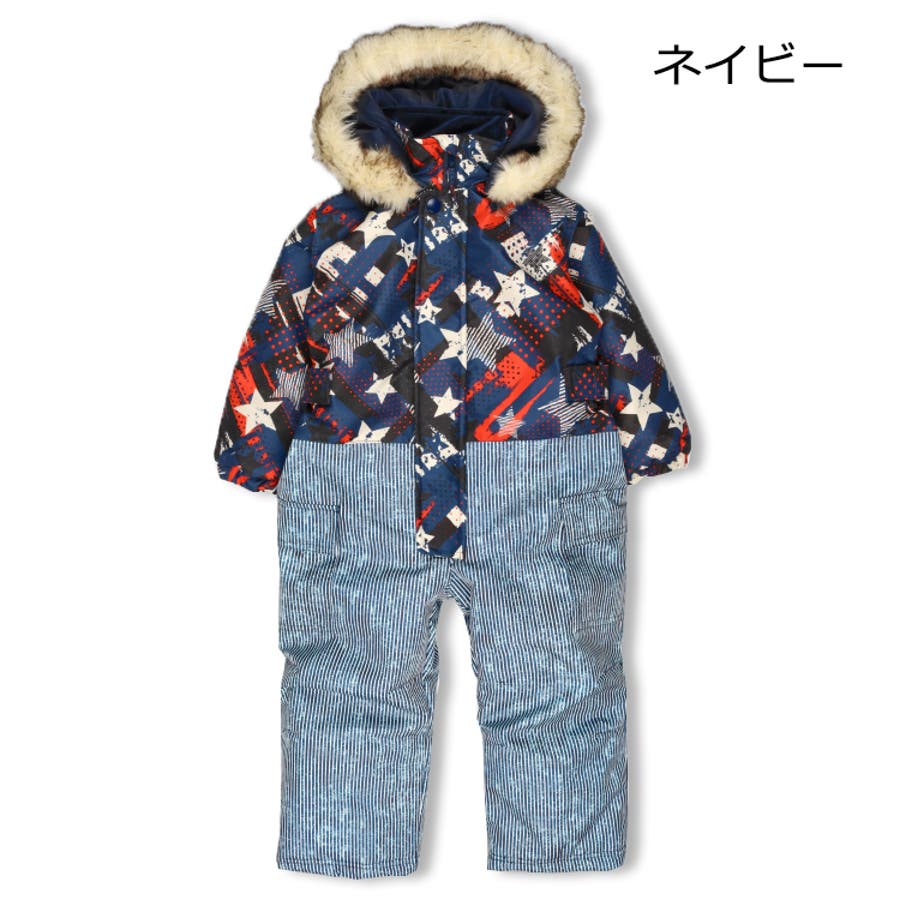 星ヒッコリー柄切替スノーコンビ[品番：MTIK0011331]｜こどもの森e