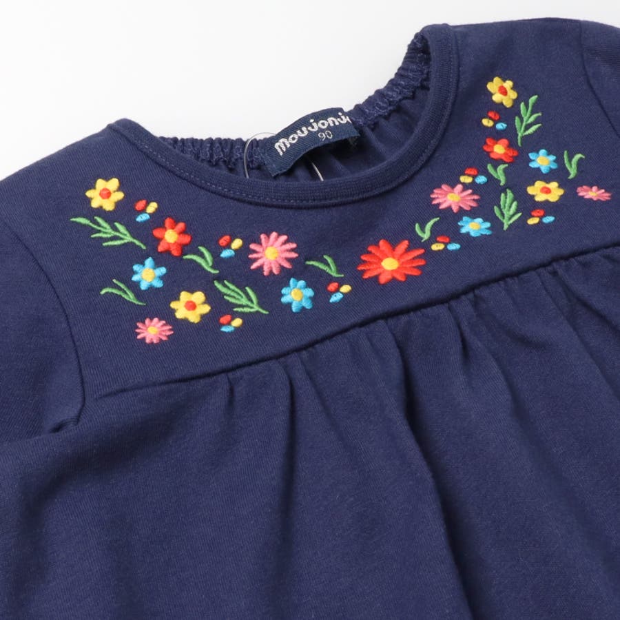 お花刺繍ワンピース[品番：MTIK0011462]｜こどもの森e-shop