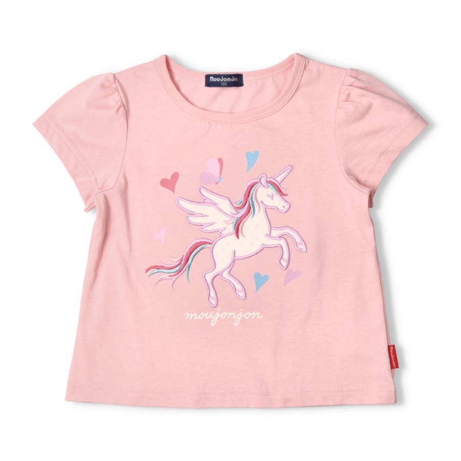 終了ブランドにつき希少【新品未着用】milklim ユニコーン柄 Tシャツ アイス・ユニコーンアップリケ半袖Tシャツ[品番：MTIK0011760