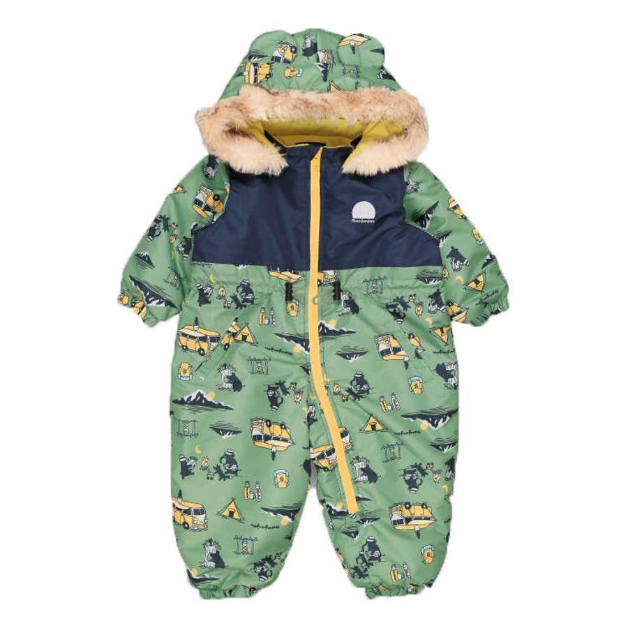 キャンプ柄スノーコンビ・ジャンプスーツ[品番：MTIK0010438]｜こども