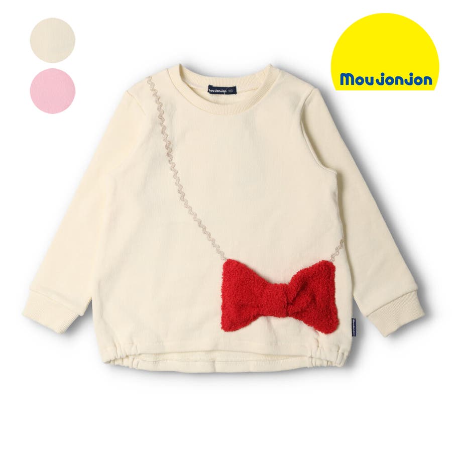 Moujonjon ボアリボンポシェット裏毛トレーナー 80cm 140cm 品番 Mtik こども の森e Shop コドモノモリイーショップ のキッズファッション通販 Shoplist ショップリスト