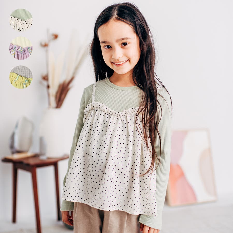 Will Mery キャミ重ね着風チュニックｔシャツ 品番 Mtik こどもの森e Shop コドモノモリイーショップ のキッズファッション通販 Shoplist ショップリスト
