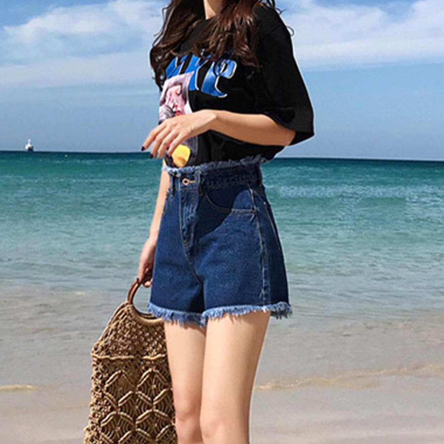 裾フリンジショートパンツ[品番：MJNW0001472]｜me Jane（ミージェーン