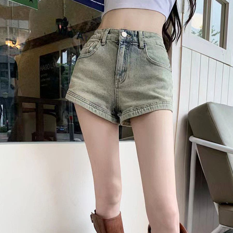 デニムZIPポケットショートパンツ[品番：MJNW0002768]｜me Jane