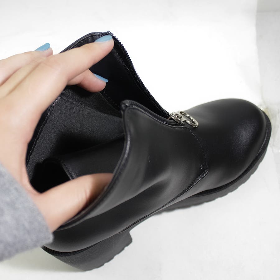 7.5cm厚底フロントジップブーツ ☆9042[品番:SFWS0000273 7.5cm厚底フロントジップブーツ ☆9042[品番:SFWS0000273