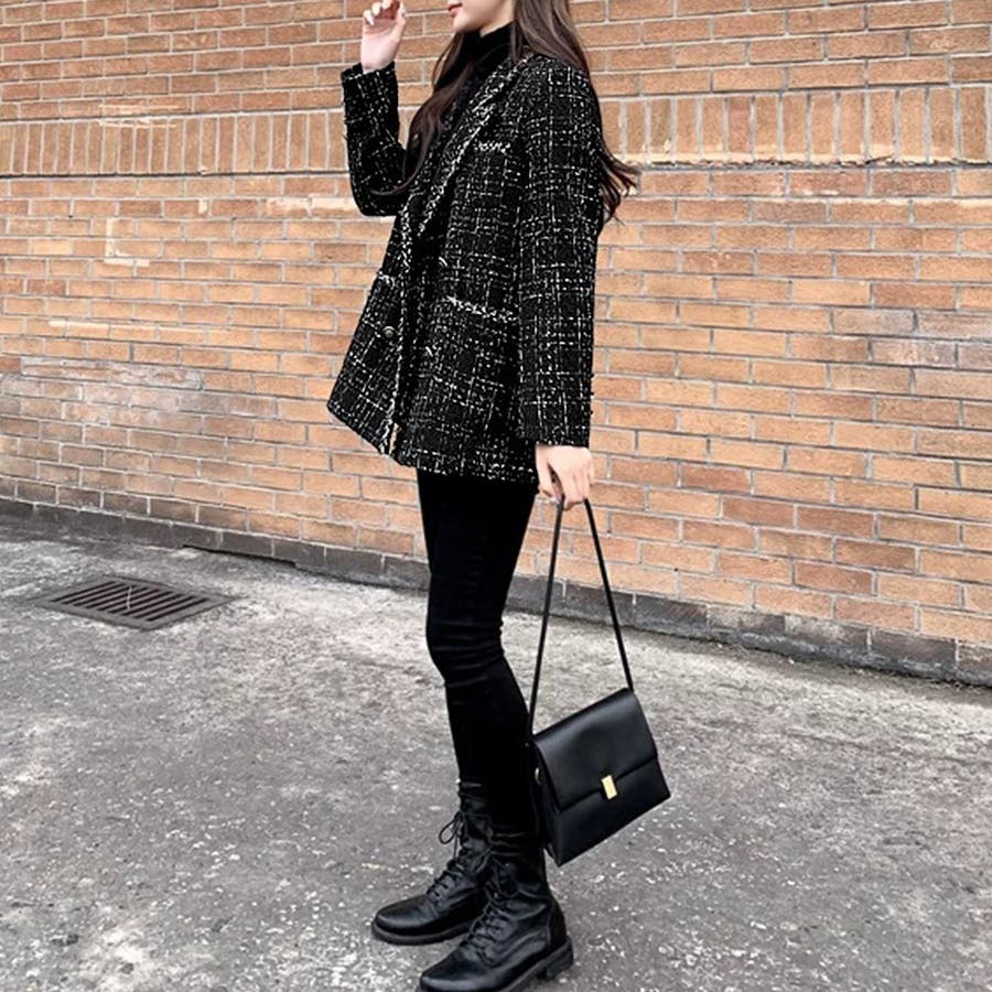 ツイード風ジャケット レディース 秋冬[品番：II000007839]｜Miniministore（ミニミニストア）のレディース ファッション通販｜SHOPLIST（ショップリスト）