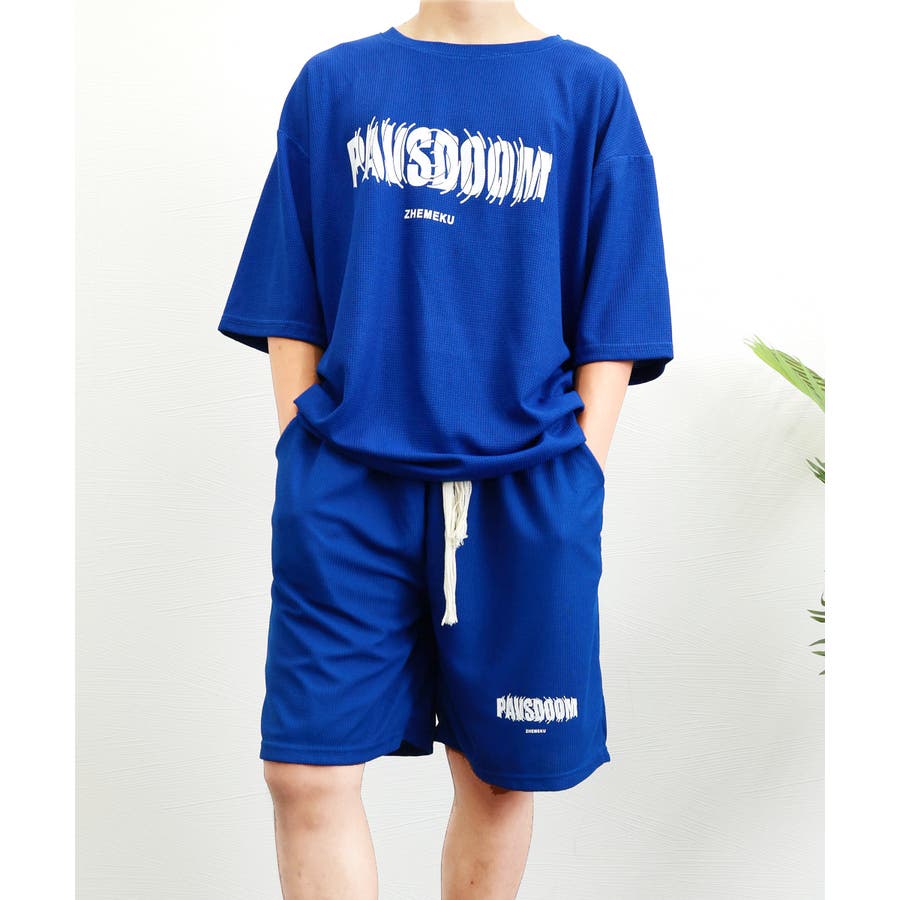 syna world セットアップ 青 Tシャツ ハーフパンツ S 新品