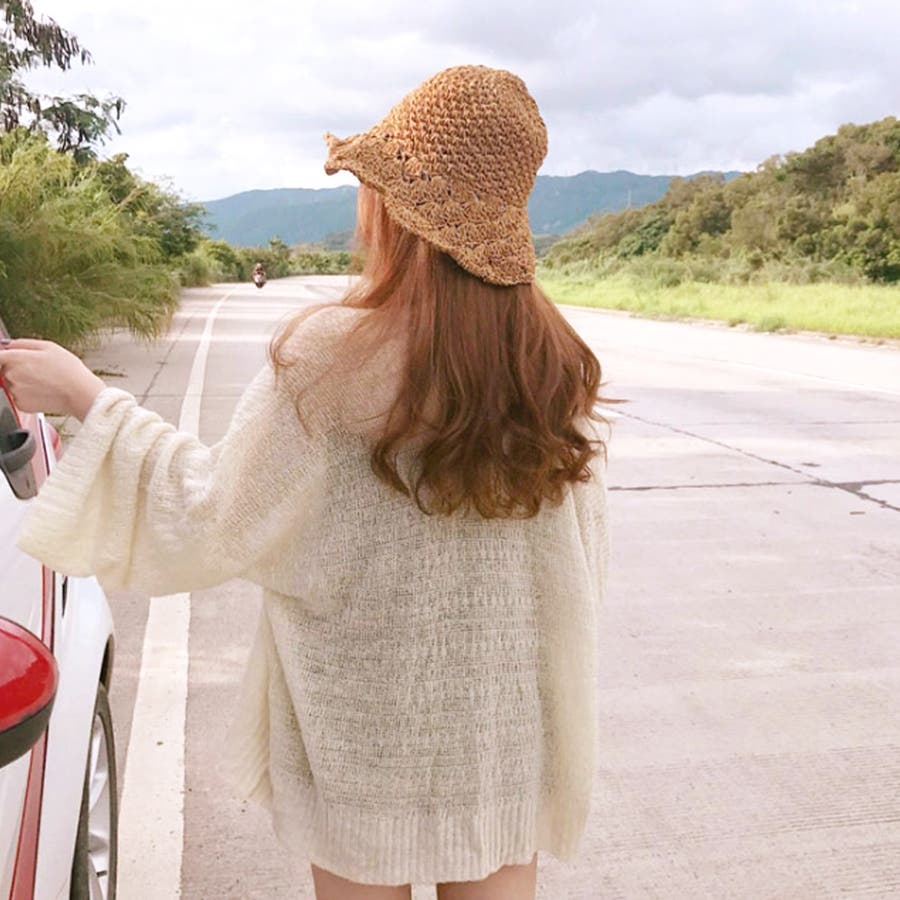 トップス 前開き カーディガン 薄手 夏