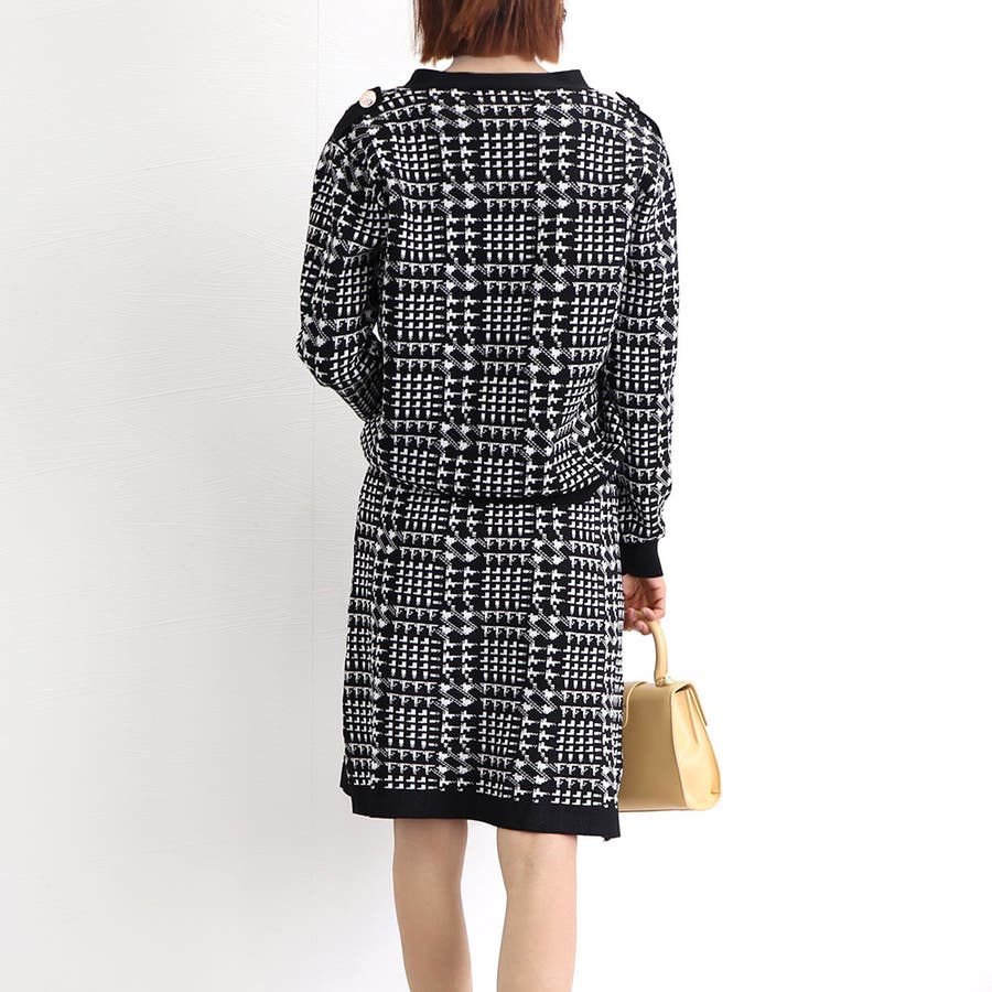 ツイード セットアップ 千鳥柄[品番：JSFW0011831]｜JS FASHION