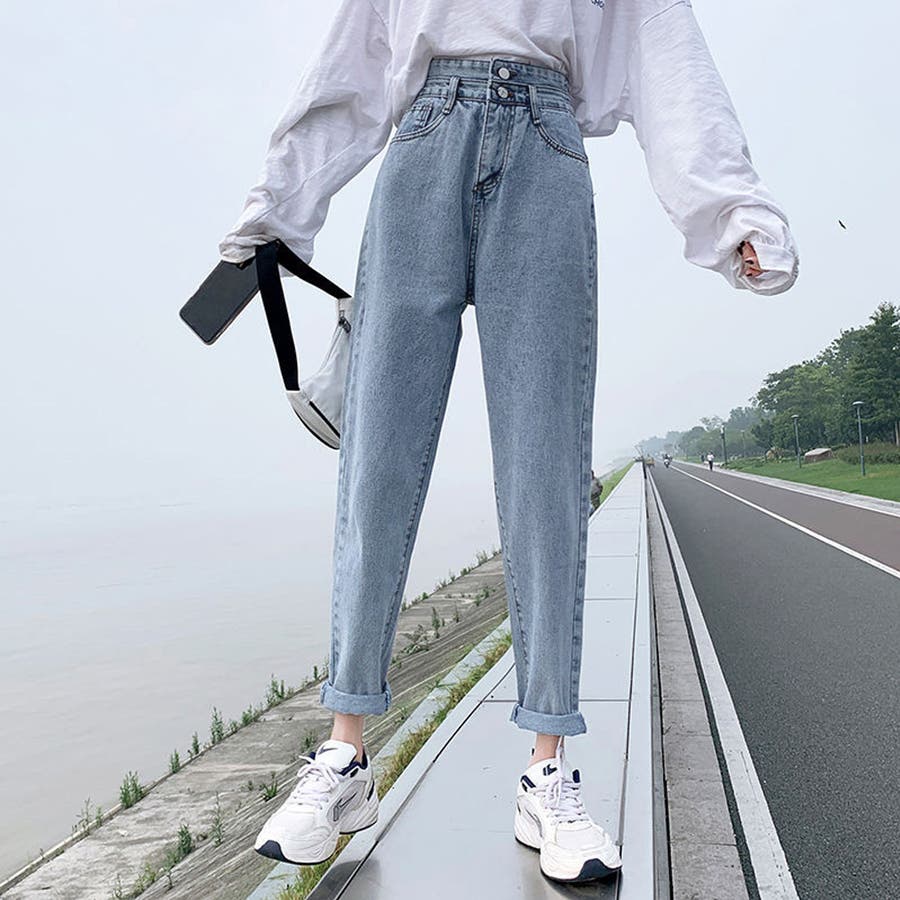 韓国 デニムパンツハイウエスト  大人美脚[品番：II000008540]｜Miniministore（ミニミニストア）のレディースファッション通販｜SHOPLIST（ショップリスト）