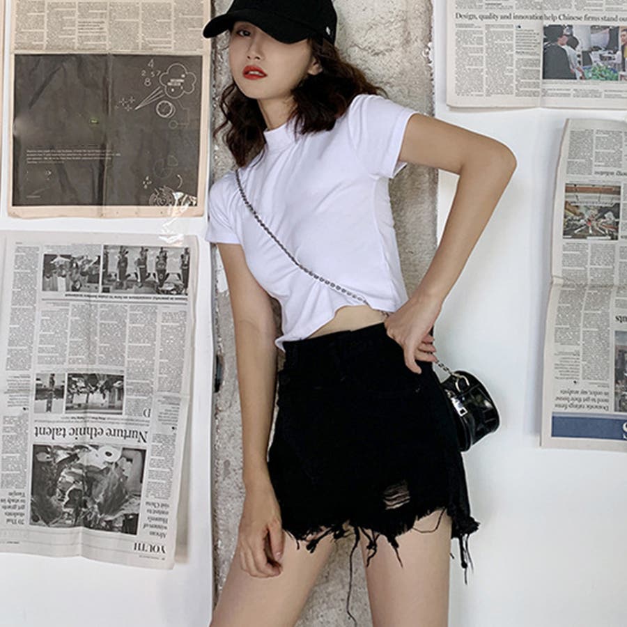 デニム ショートパンツ レディース 韓国風[品番:II000006941 デニム ショートパンツ レディース 韓国風[品番:II000006941