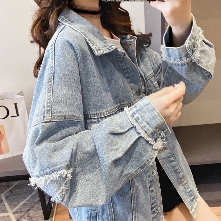 ダメージ加工 Gジャン  レディース[品番：II000005710]｜Miniministore（ミニミニストア）のレディースファッション通販｜SHOPLIST（ショップリスト）